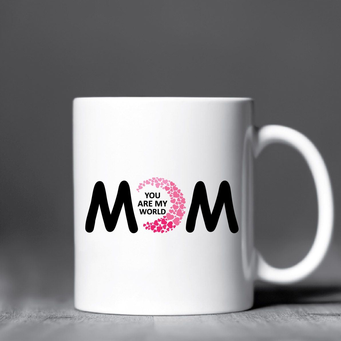     Mom mok met You Are My World design
