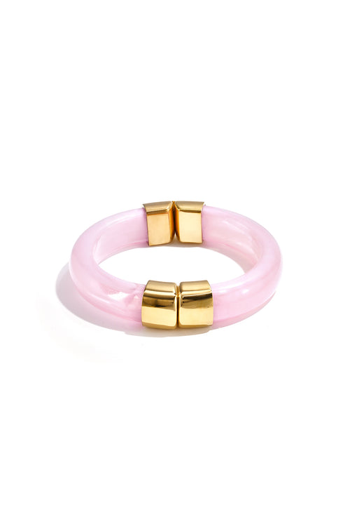 Chunky bangle with gold details